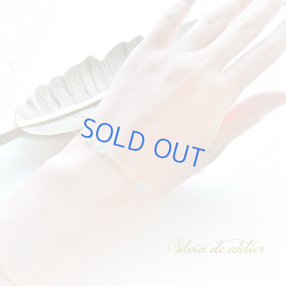 画像6: 残りCのみ　アクアカラーアパタイト＆クリスタル　14kgf　ブレスレット (6)