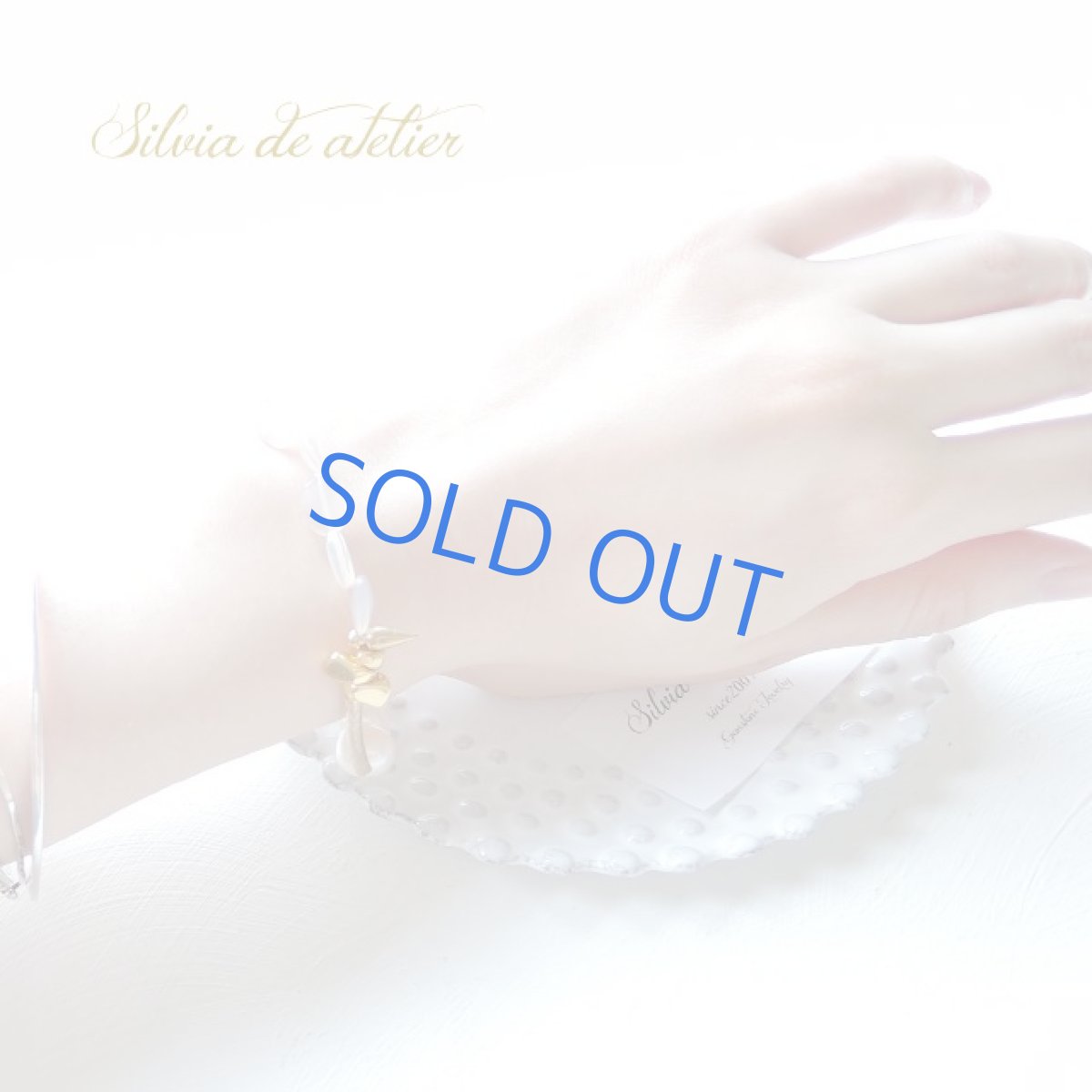 画像5: 限定1　グレーオニキス＆淡水パール　ブレスレット (5)