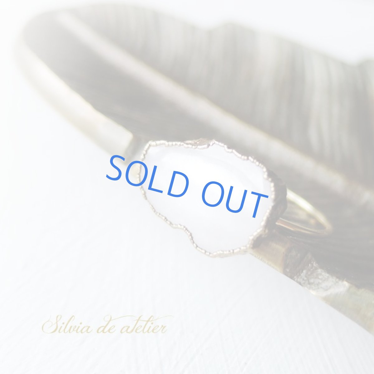 画像2: 在庫僅少<10号/13号SELECT>14KGF リング AAA ホワイトクォーツ (2)