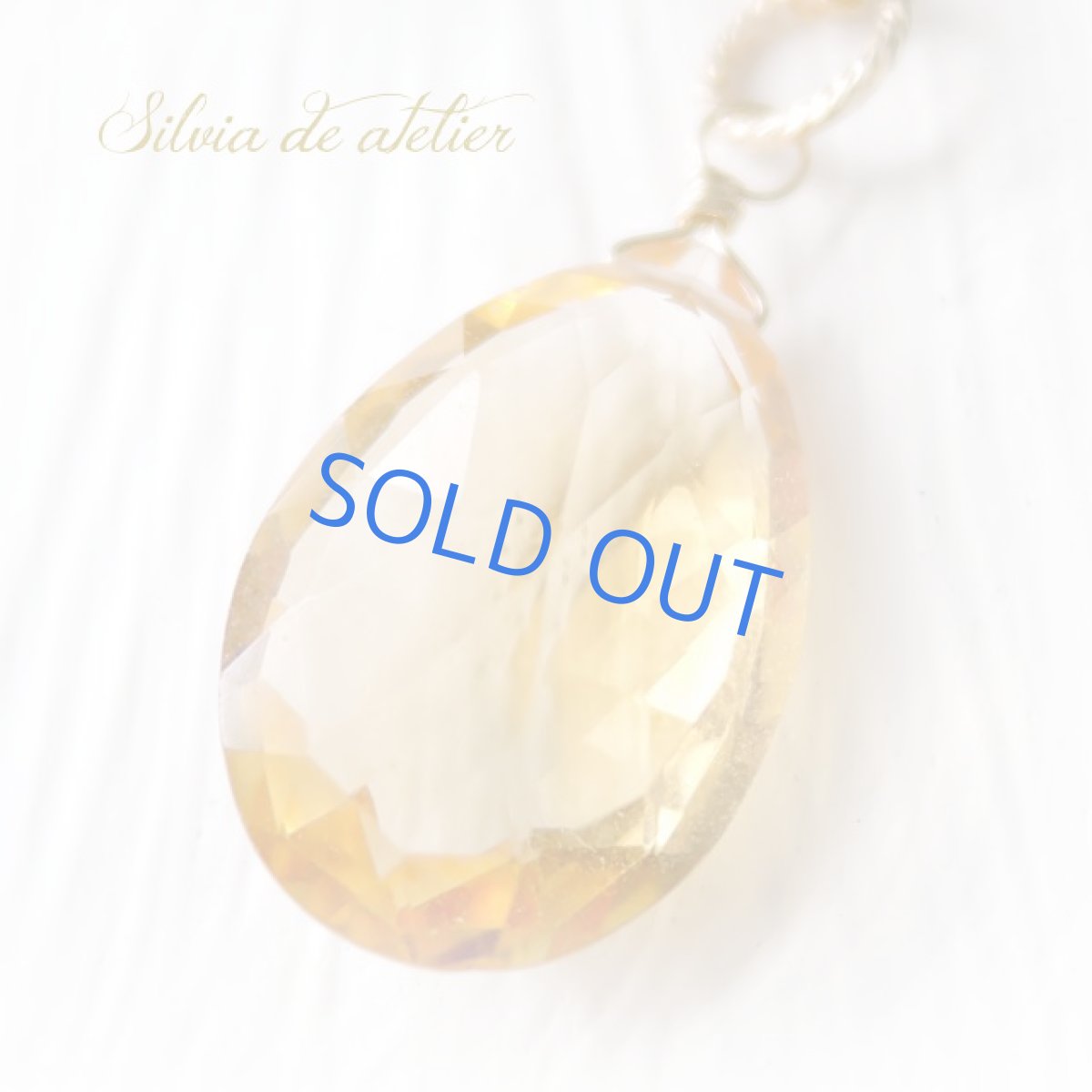 画像6: 大粒 ゴールデンシトリン ペアシェイプ 14kgfネックレス50cm (6)