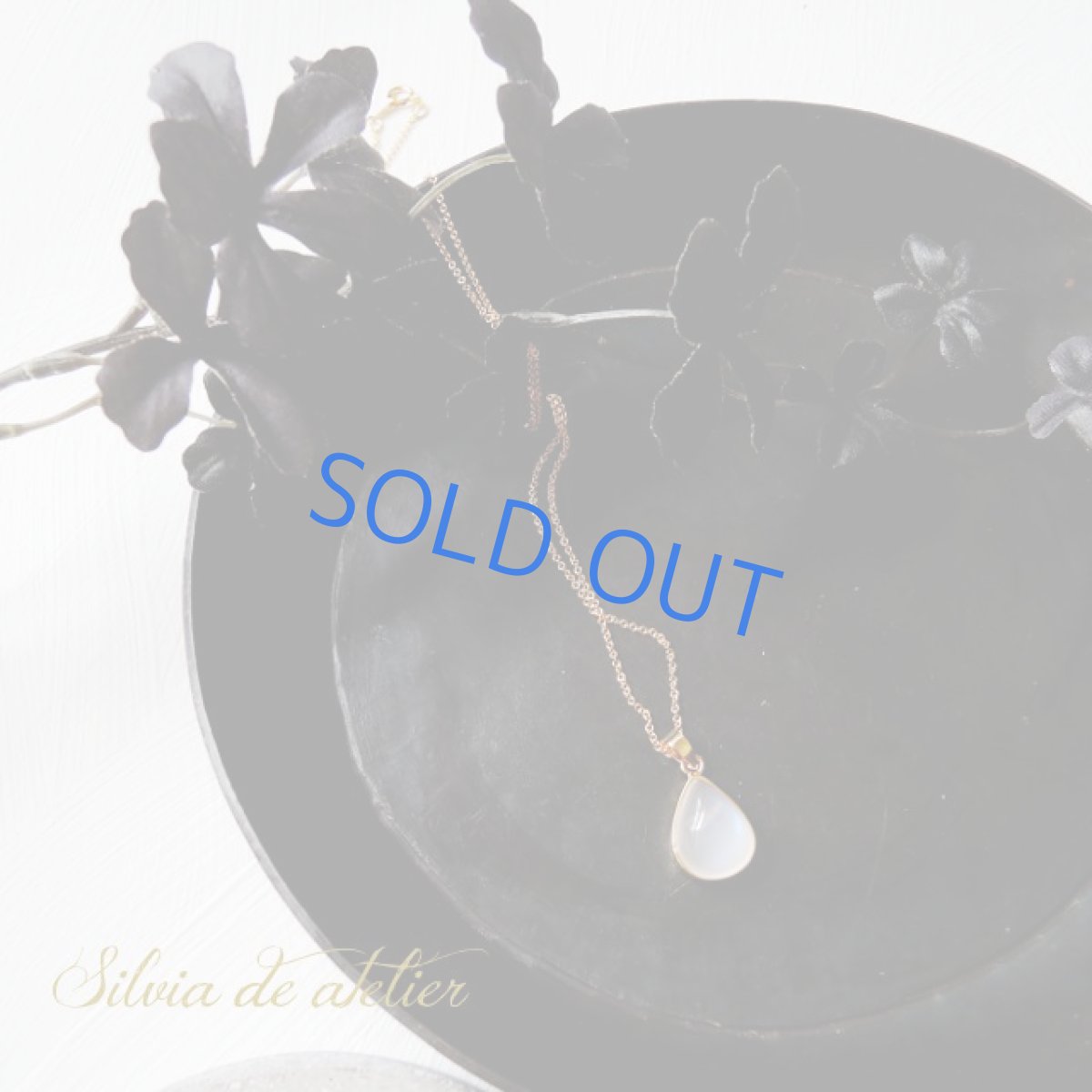 画像6: ＜1点もの・B＞AAAランク　ロイヤルブルームーンストーン（ペリステライト）　カボション　14kgf　ネックレス (6)