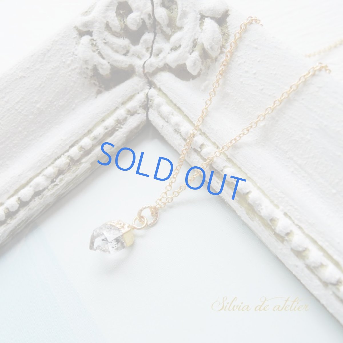 画像3: ＜限定数のみ＞アフガニスタン産　ダブルポイントクリスタル　カーボン入り　14kgfチェーン40cmネックレス (3)