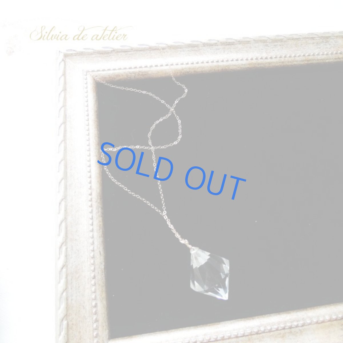 画像4: ＜残り1・レターパック発送無料！＞大粒　ダイヤカットクリスタル　ペンデュラム＆サンキャッチャー　14kgfチェーンネックレス (4)