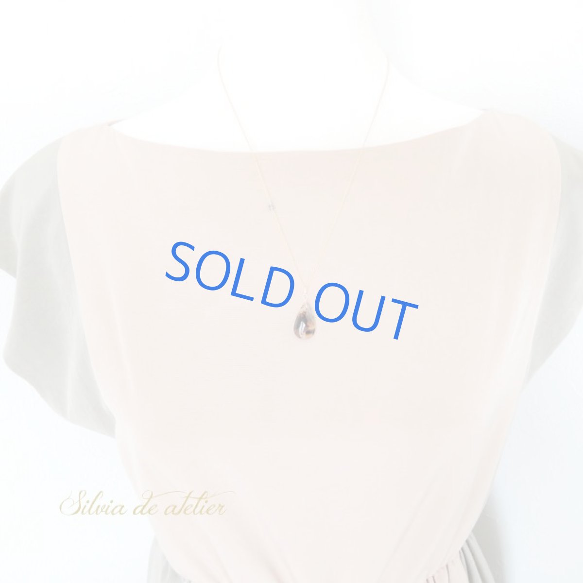 画像6: ＜１点もの＞ブラウンアゲート＆ブルーグリーンサファイア　14kgf50cmネックレス (6)