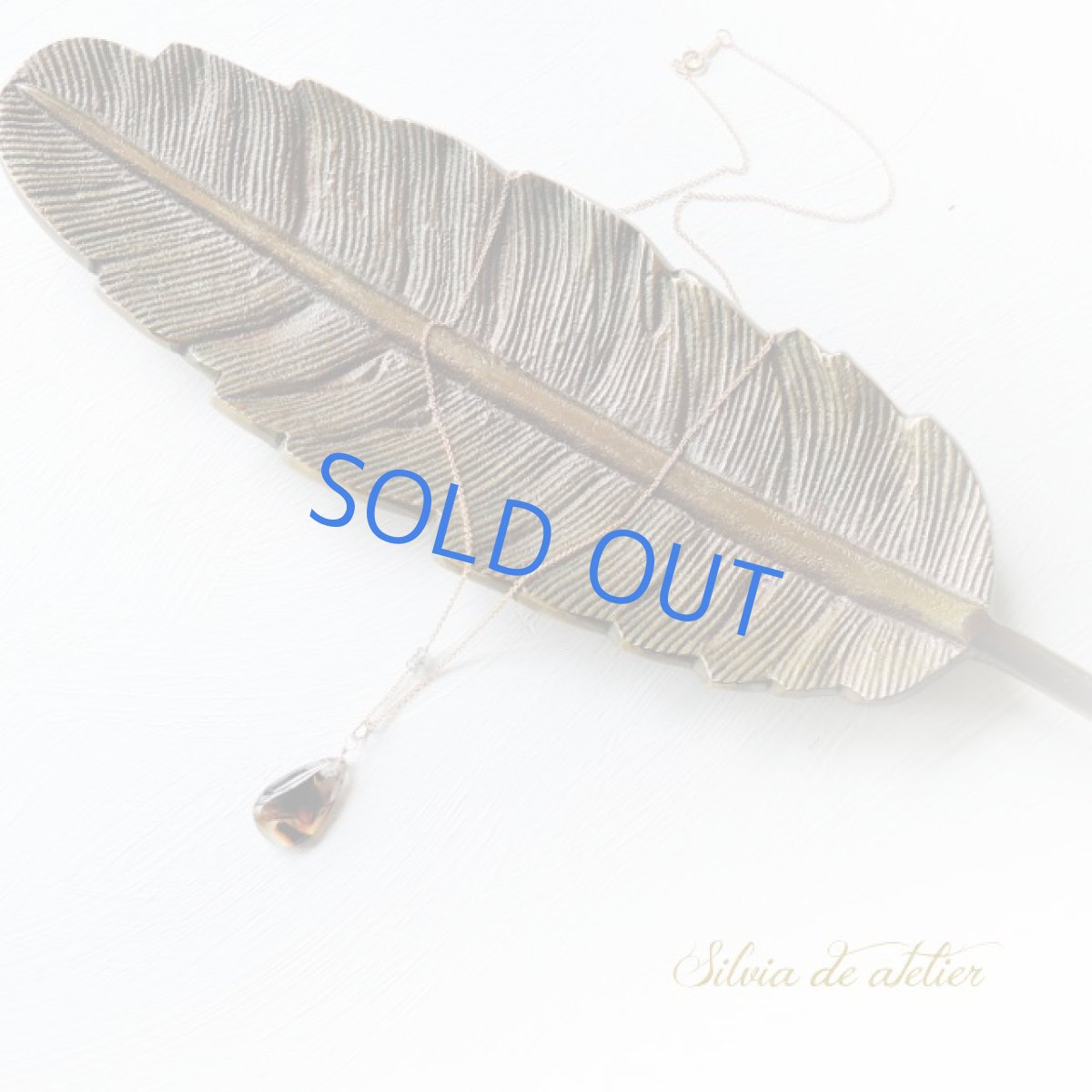 画像4: ＜１点もの＞ブラウンアゲート＆ブルーグリーンサファイア　14kgf50cmネックレス (4)