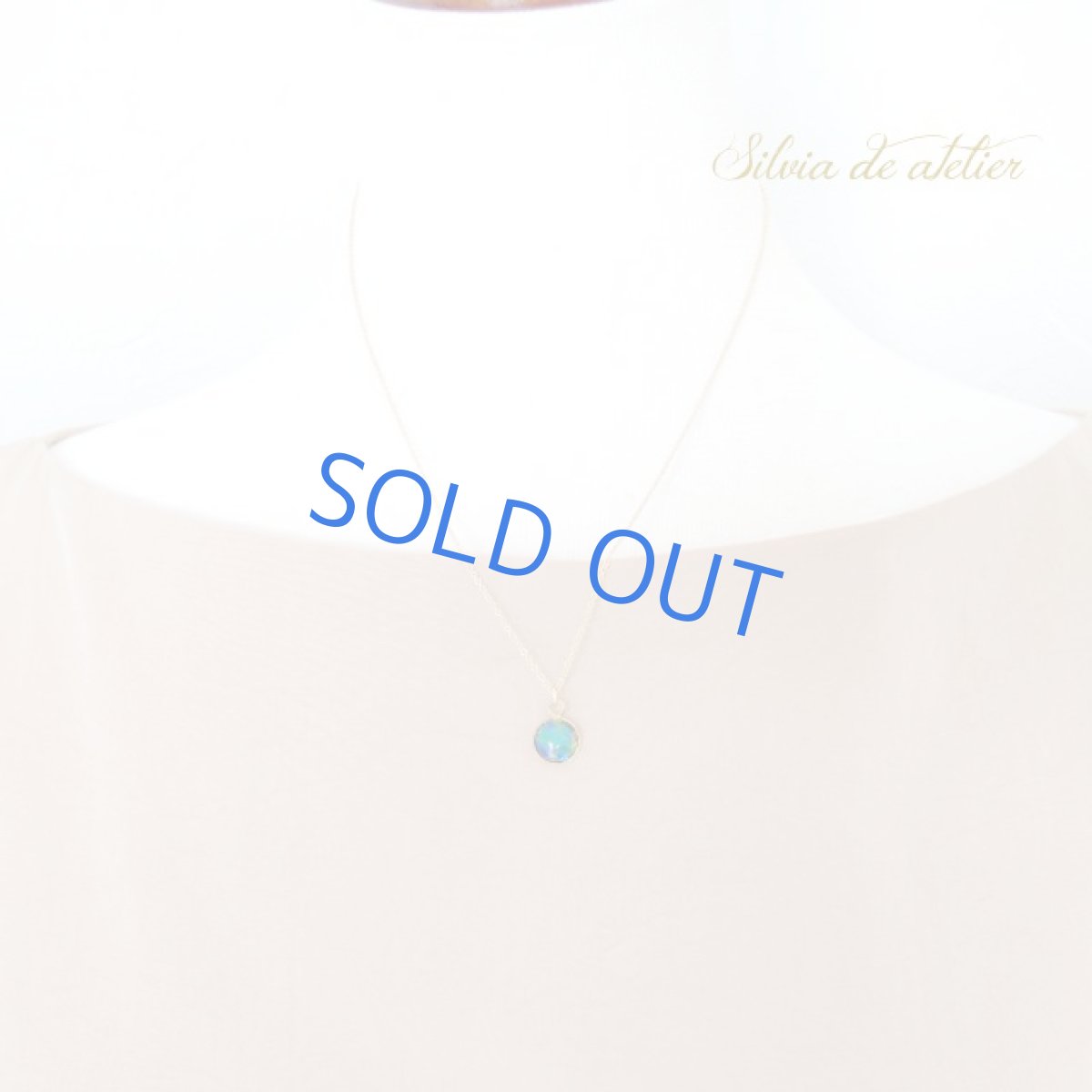 画像7: <1点もの・B>オーストラリア産 ブラックオパールカボション 14kgfネックレス (7)