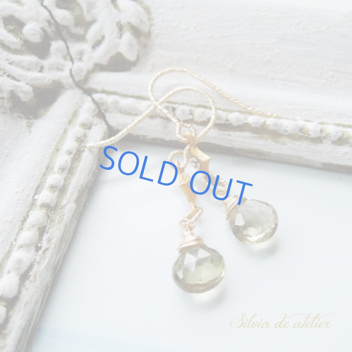 画像3: 【イヤリング変更可・限定1】オリーブマロンドロップ　14kgfフックピアス (3)