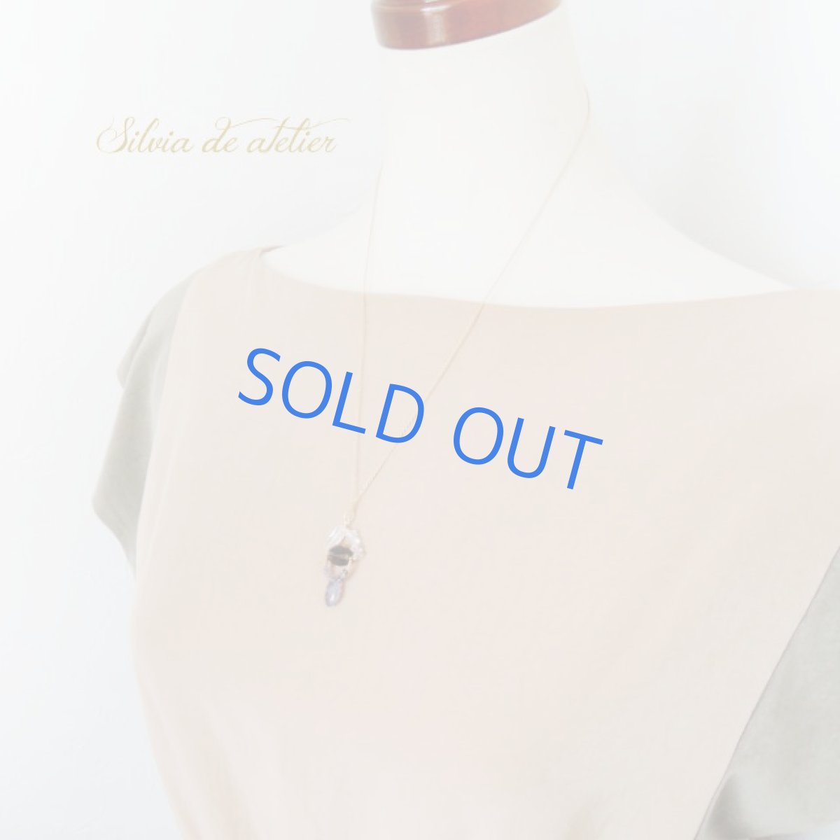 画像6: ＜1点もの＞スモーキークォーツ　タンブルカット＆アイオライト　デザインチャーム　14kgfネックレス約50cm (6)