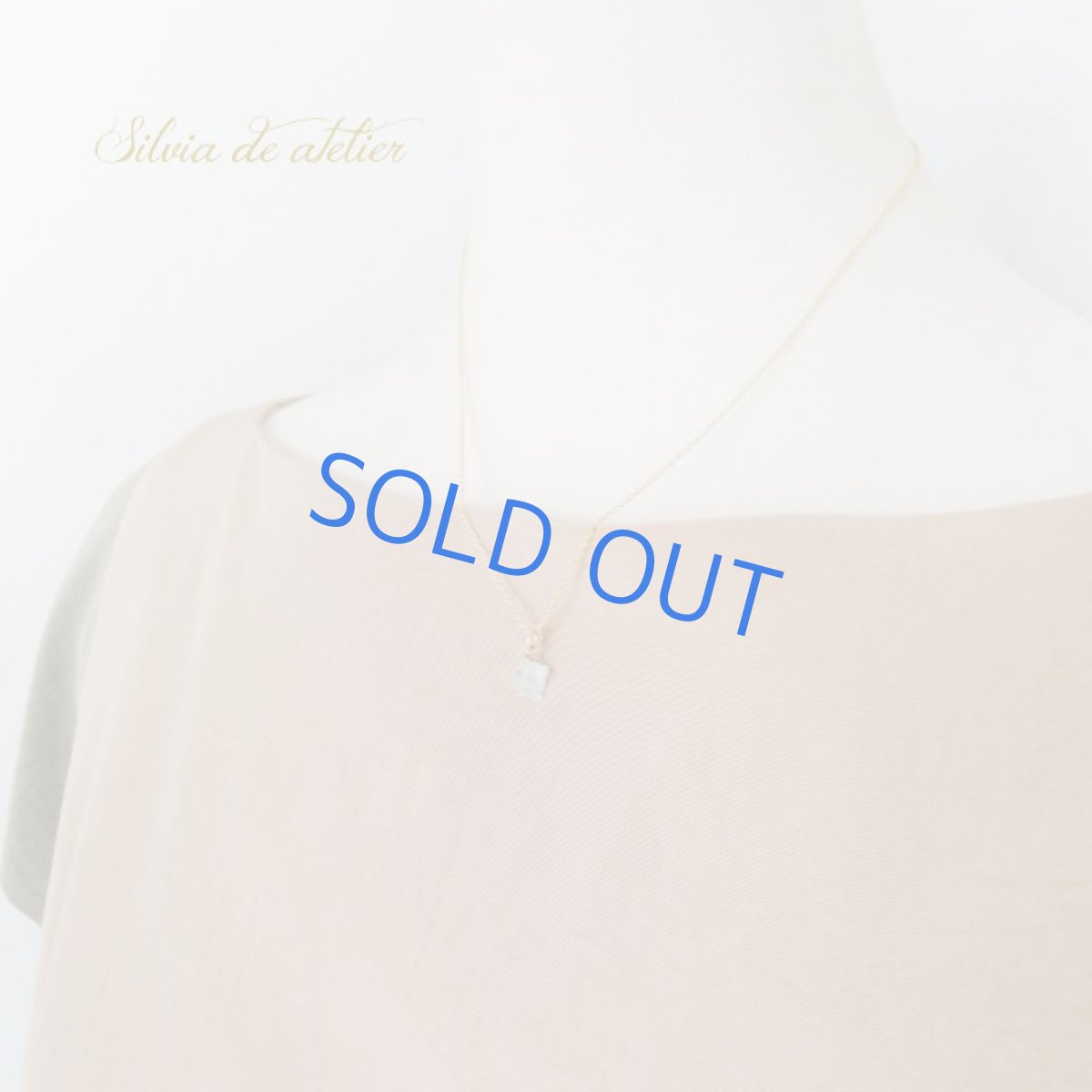 画像6: <在庫僅少>アクアマリン 原石 ミニラフロックタンブル 14kgfネックレス約40cm (6)