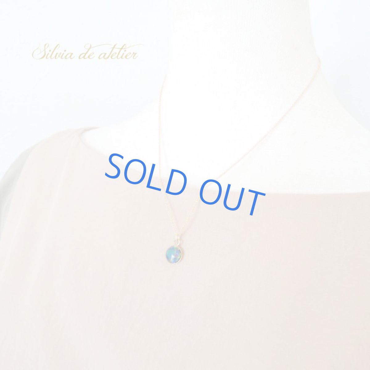 画像6: <1点もの・B>オーストラリア産 ブラックオパールカボション 14kgfネックレス (6)