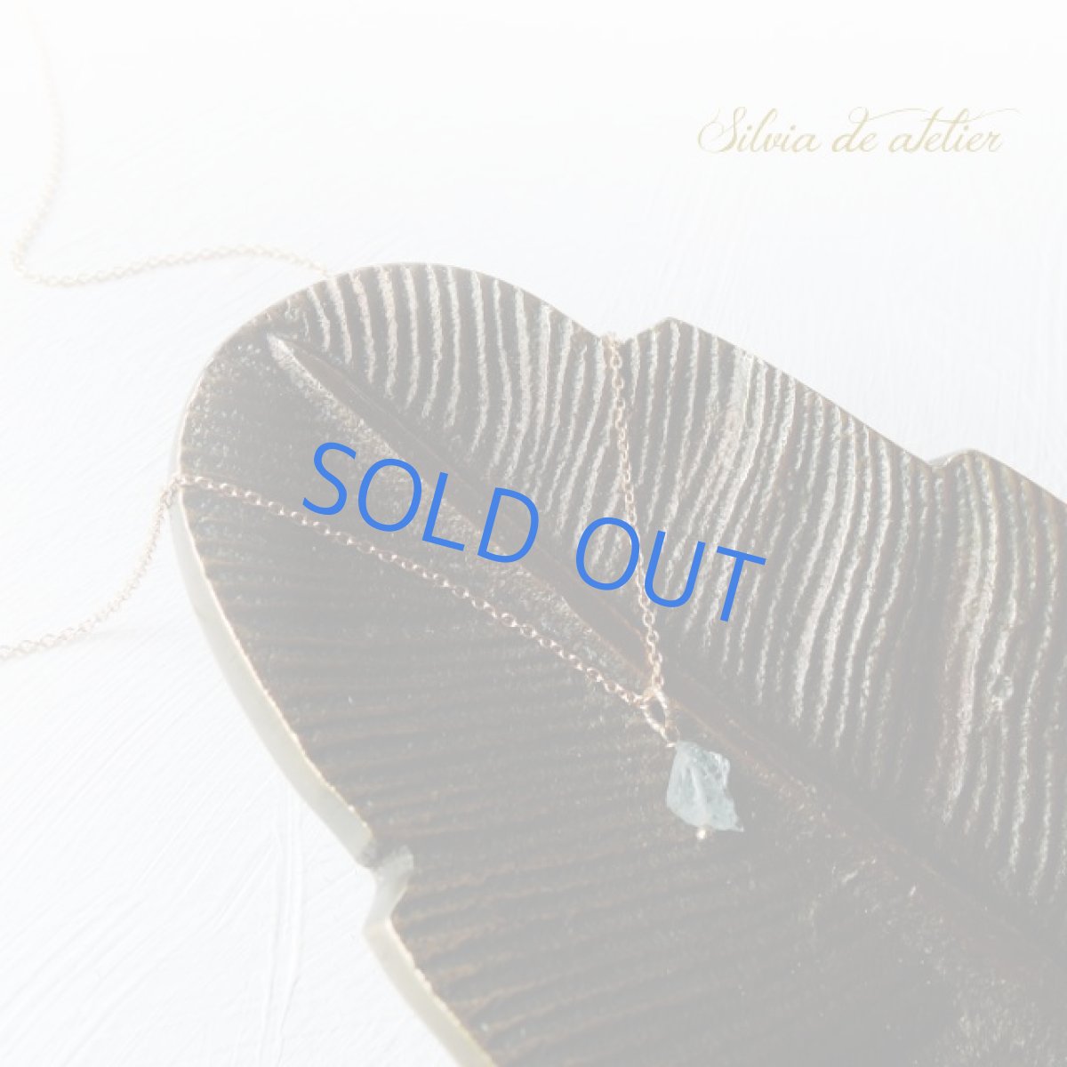 画像3: <在庫僅少>アクアマリン 原石 ミニラフロックタンブル 14kgfネックレス約40cm (3)