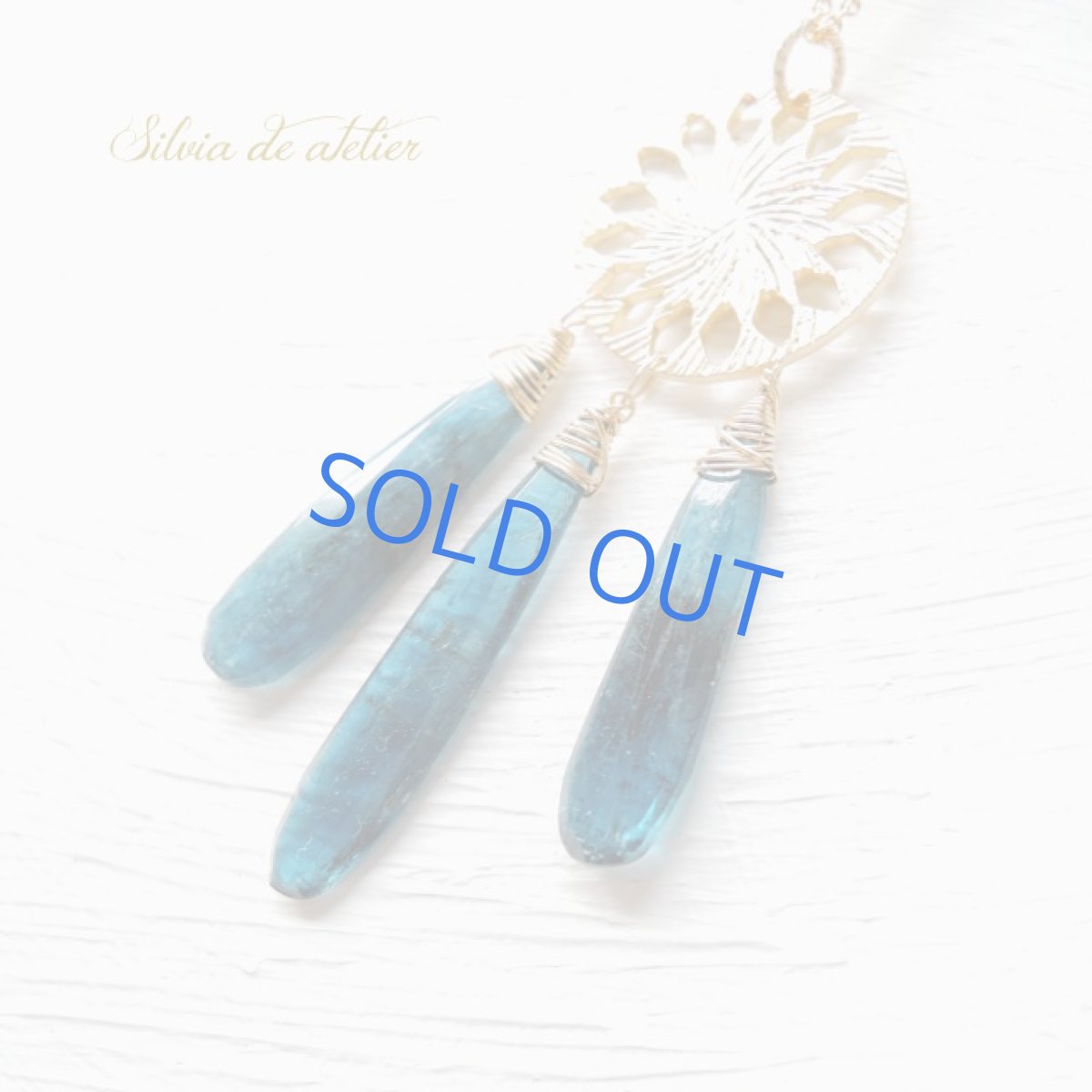 画像2: <残り1>ドリームキャッチャー風 モスカイヤナイト 14kgfネックレス約50cm (2)