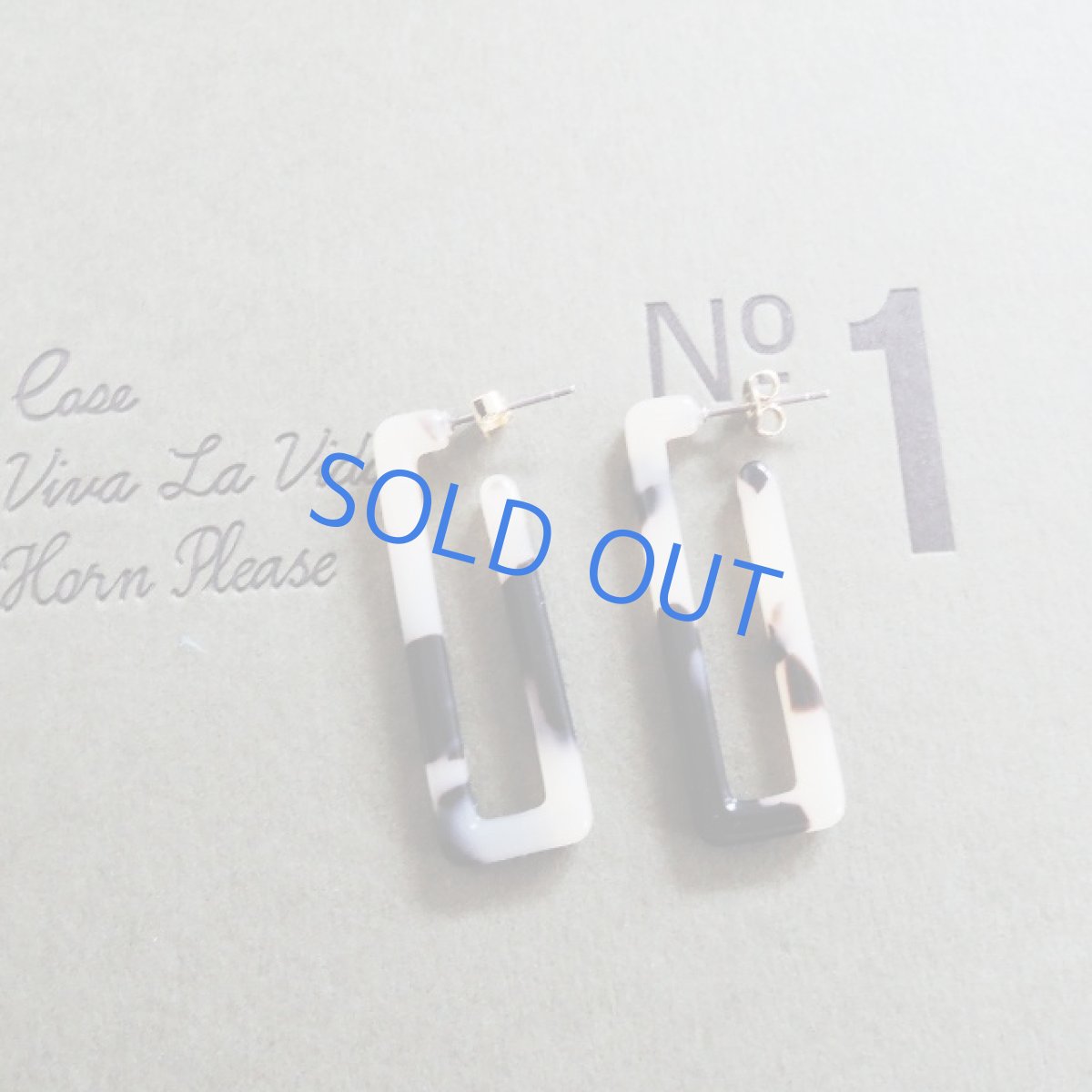 画像6: 【限定各１】べっ甲カラー　スクエア　チタンピアス (6)