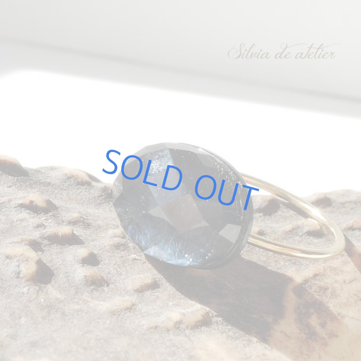 画像2: <残り1・10号/13号SELECT>14KGF リング AAA ブルータイガーアイ&クリスタルカット オーバル (2)