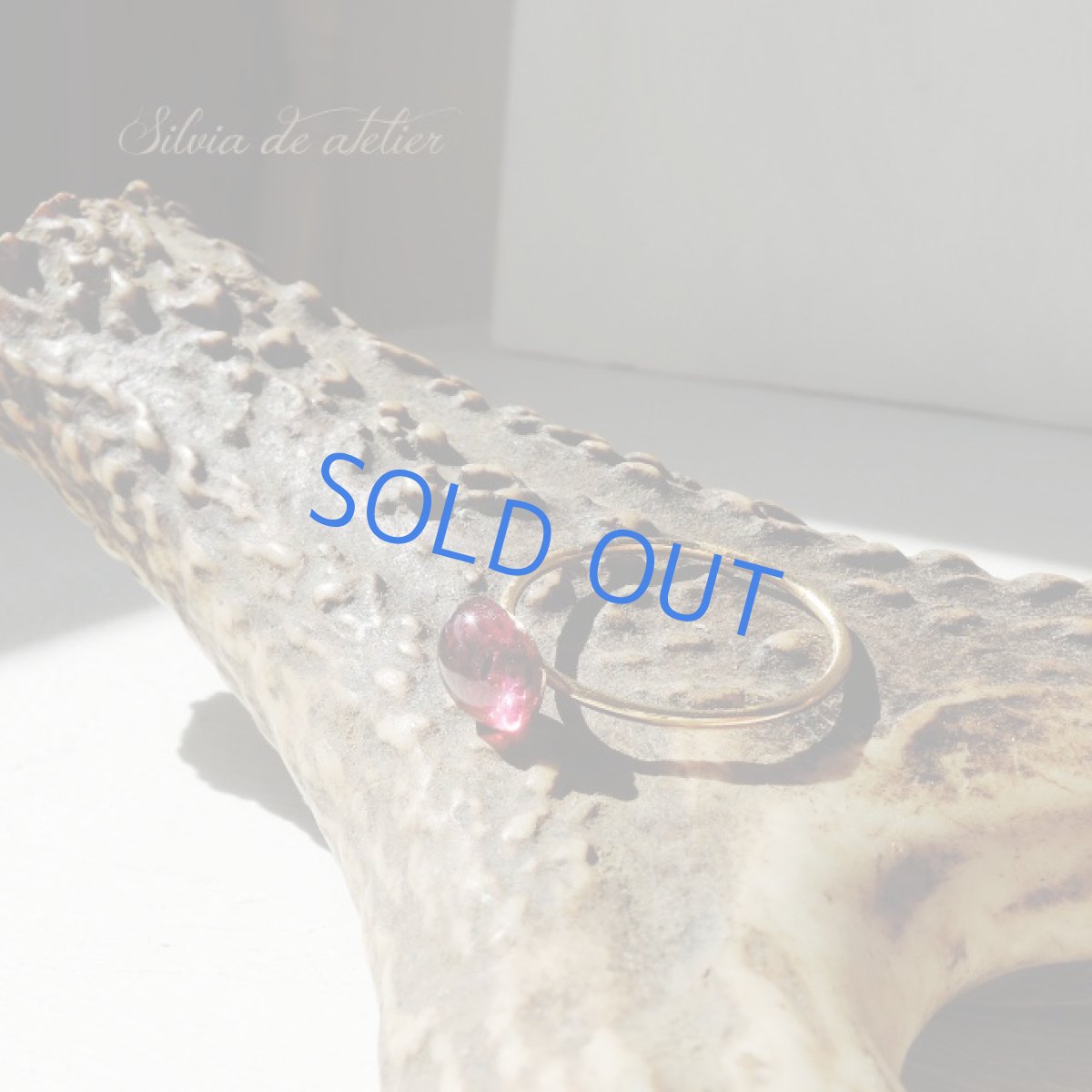 画像5: <在庫1・13号のみ>14KGF リング AAA ロードライトガーネット オーバル (5)