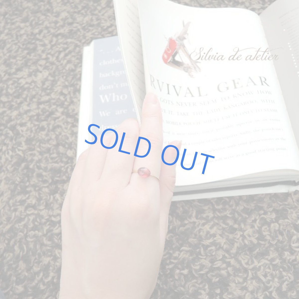 画像8: <在庫1・13号のみ>14KGF リング AAA ロードライトガーネット オーバル (8)