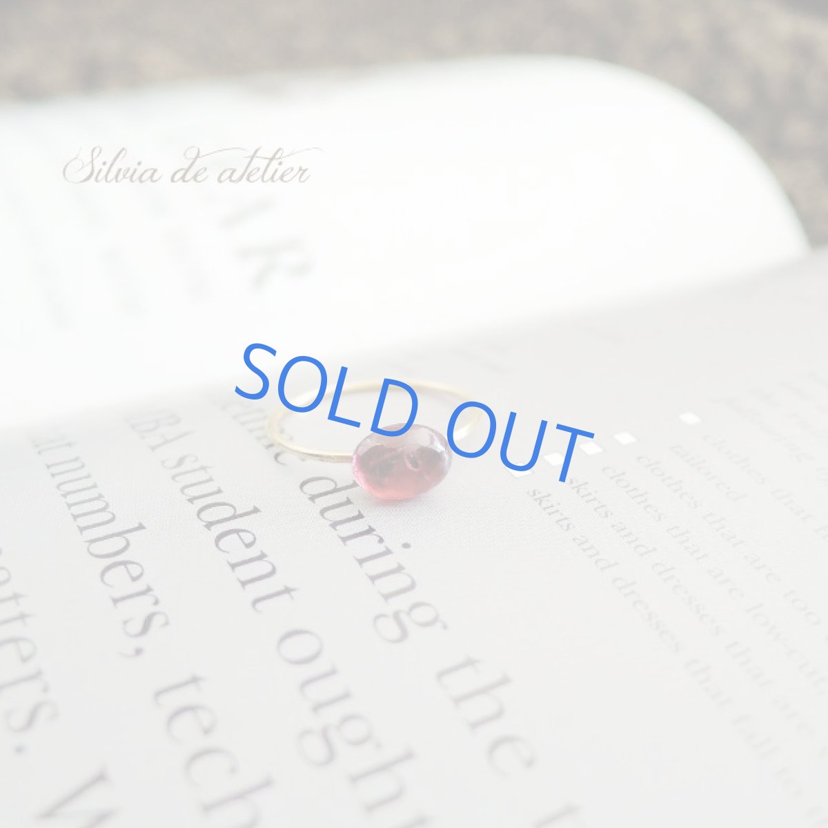 画像6: <在庫1・13号のみ>14KGF リング AAA ロードライトガーネット オーバル (6)