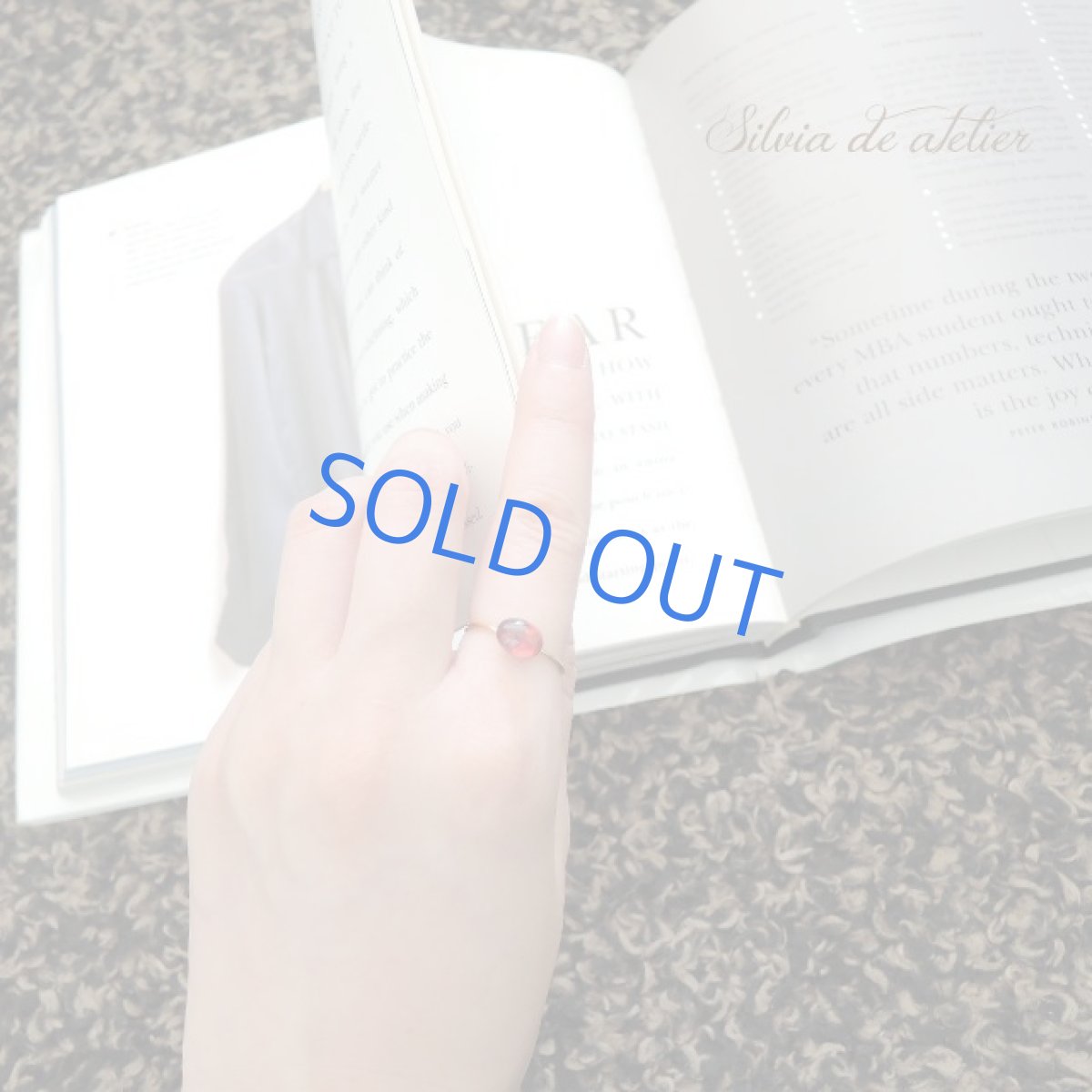 画像7: <在庫1・13号のみ>14KGF リング AAA ロードライトガーネット オーバル (7)