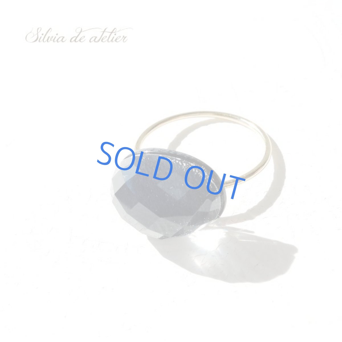 画像7: <残り1・10号/13号SELECT>14KGF リング AAA ブルータイガーアイ&クリスタルカット オーバル (7)