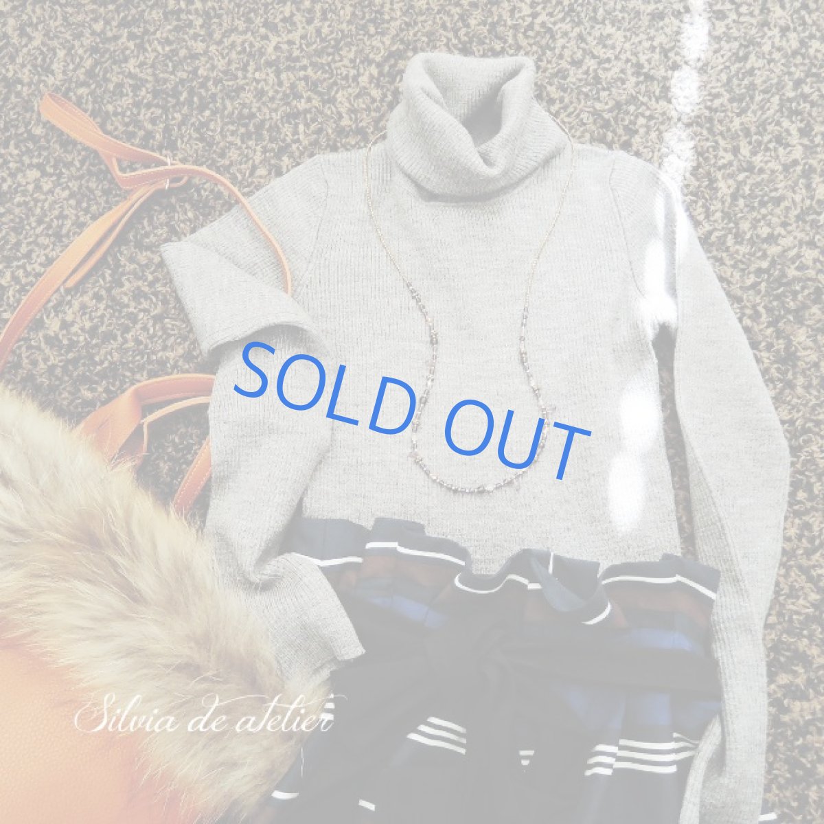 画像7: ＜限定1＞ブルーパープル　チェコビーズ　アンティークゴールドロングネックレス (7)