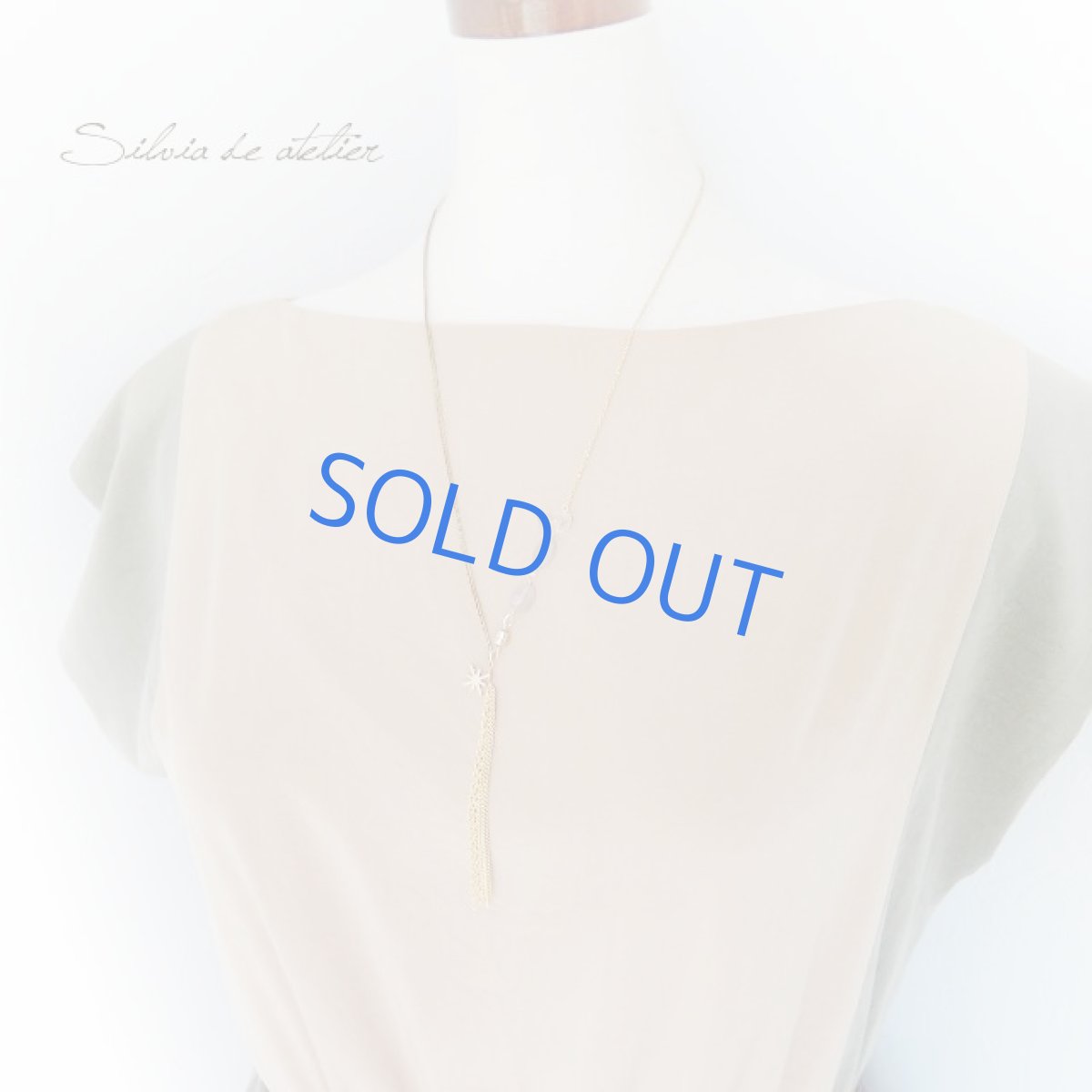 画像6: ＜限定1＞2WAY　グレーオニキス×ゴールデンシトリンタンブル　ゴールドロングネックレス (6)