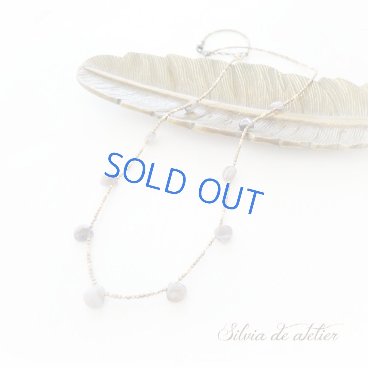 画像4: ＜限定1＞ストライプジャスパー　ミックスメタルビーズ　ロングネックレス (4)