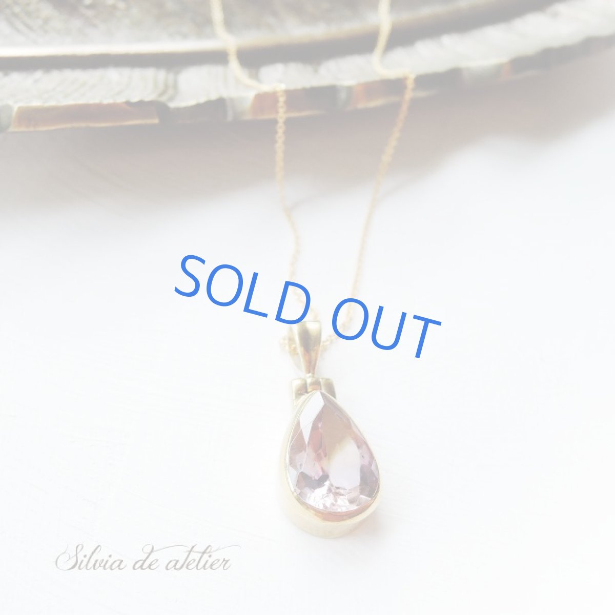 画像6: ＜1点もの・C＞超大粒　宝石質　ボリビア産非加熱　AAAAアメトリン　ティアドロップジェム　フレームペンダントネックレス (6)