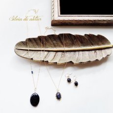 画像7: 半額SALE【限定数のみ】夜空の石　ブルーサンドストーン　超大粒　ストーン　ペンダント　約50cmサージカルステンレスネックレス (7)