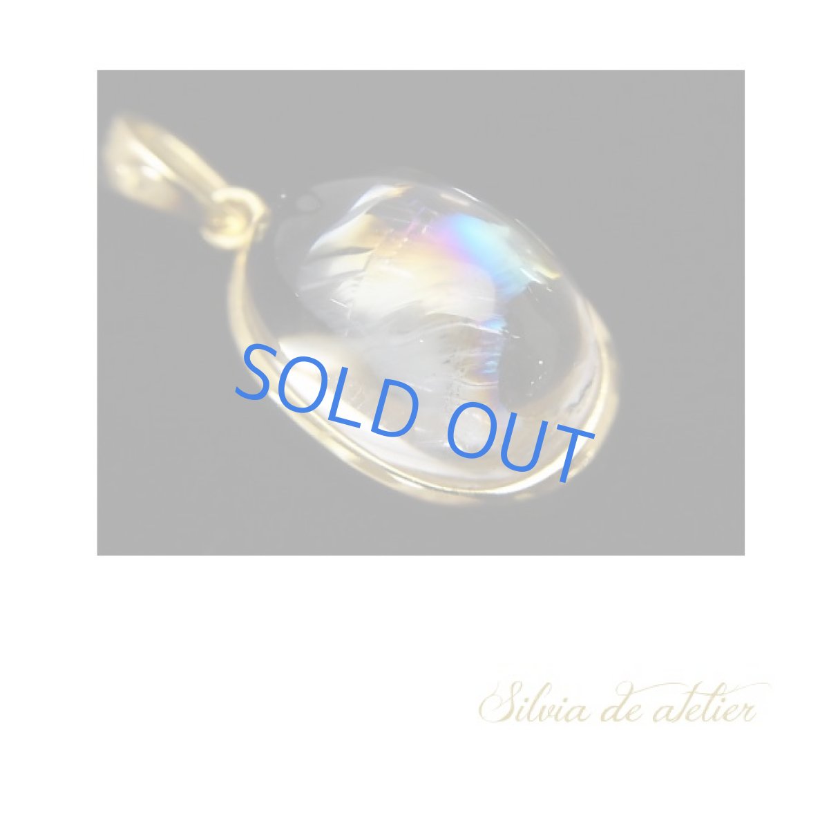 画像3: ＜1点もの・C＞AAAランク　アイリスクォーツ(レインボークォーツ）　フレームストーン　14kgfネックレス (3)