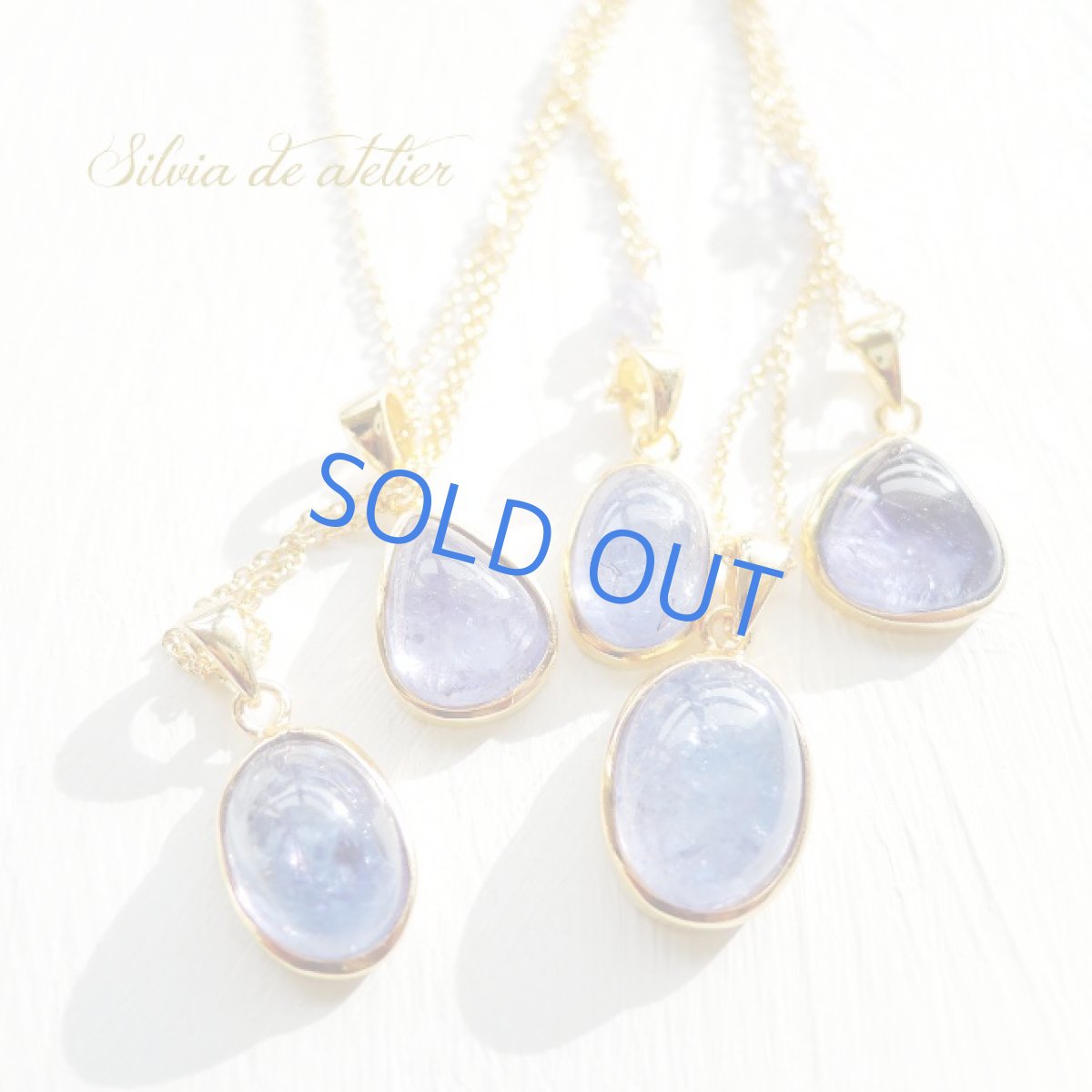 画像7: ＜1点もの・E＞AAAランク　タンザナイト　オーバル型フレームストーン　14kgfネックレス (7)