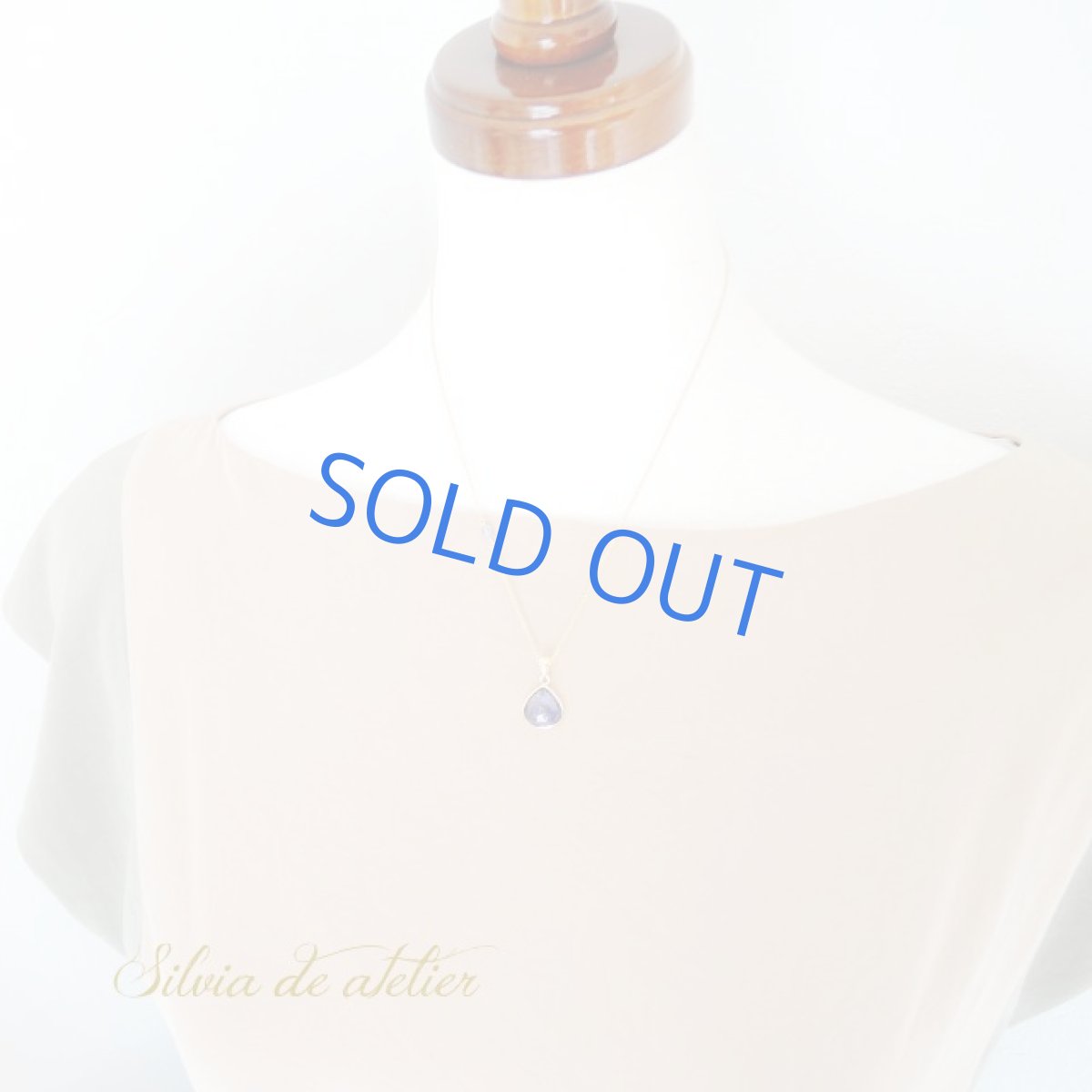 画像7: ＜1点もの・A＞AAAランク　タンザナイト　マロン型フレームストーン　14kgfネックレス (7)