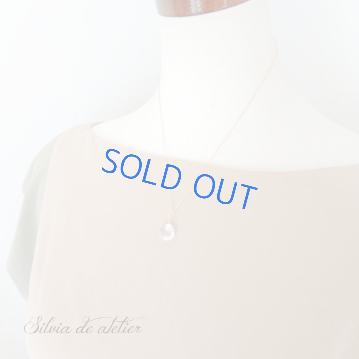 画像7: ＜1点もの＞大粒　スコロライト　ブリオレットマロンドロップ　14kgfスライドボール付ネックレス (7)