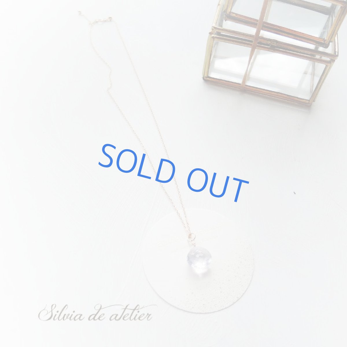 画像4: ＜1点もの＞大粒　スコロライト　ブリオレットマロンドロップ　14kgfスライドボール付ネックレス (4)