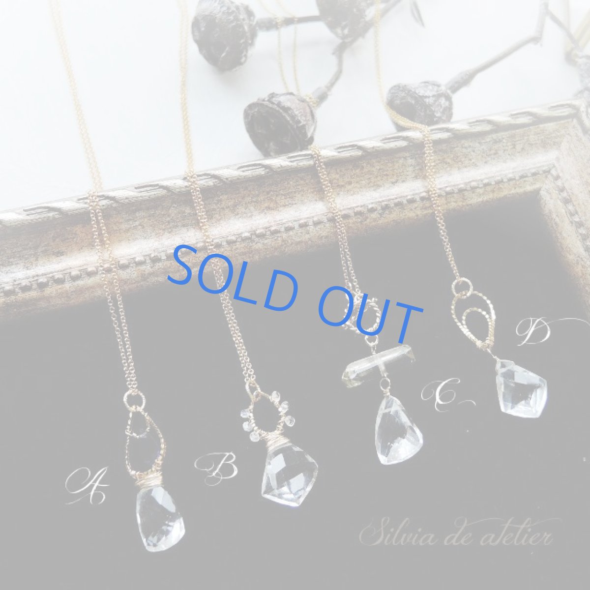 画像3: <残りAのみ>ホワイトトパーズ フリーフォーム デザインチャーム 14kgf ネックレス (3)