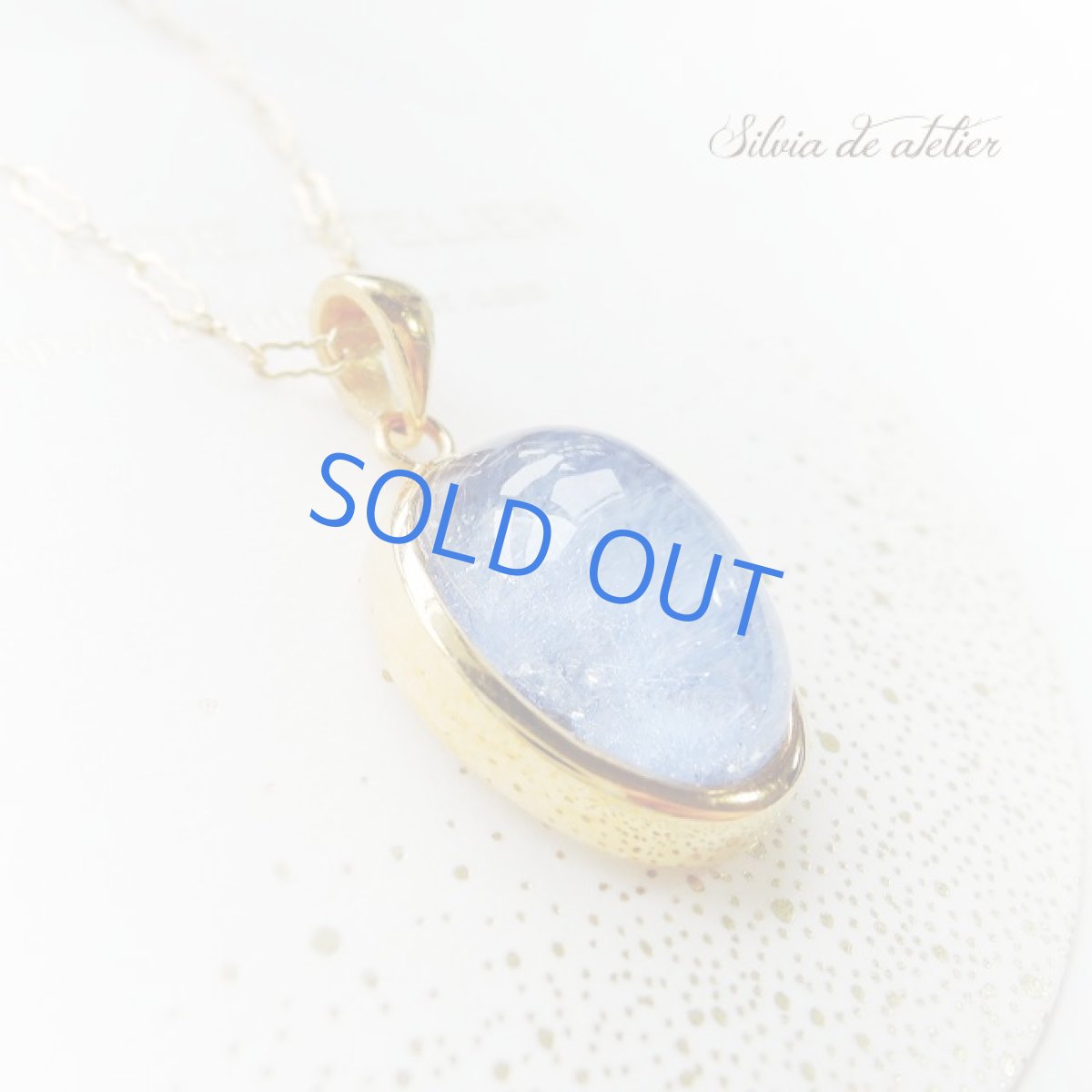 画像3: ＜1点もの・B＞デュモルチェライト　イン　クォーツ　約50cm　14kgf ネックレス (3)