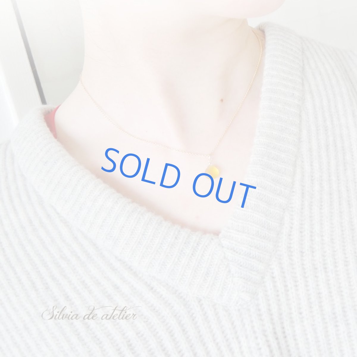 画像6: 【残り3・訳あり】春を呼び込むミモザイエロー♪ イエローオパール 14kgfチェーンネックレス (6)