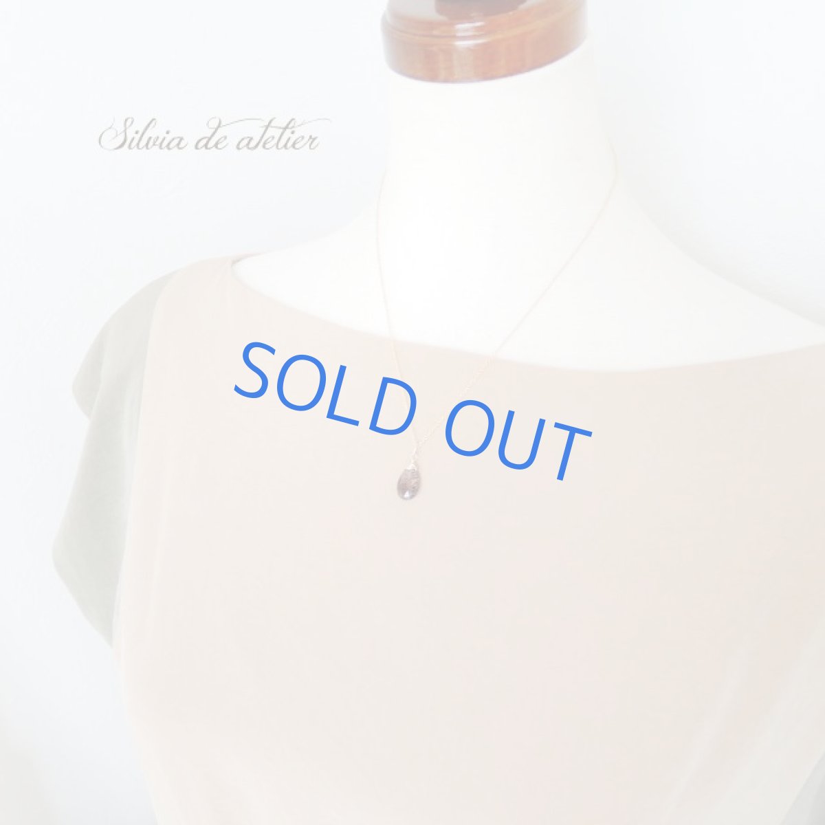 画像6: 【1点もの・ブラックパープルC】大粒　AAAエレスチャルクォーツ　ペアシェイプ　14kgfチェーンネックレス (6)