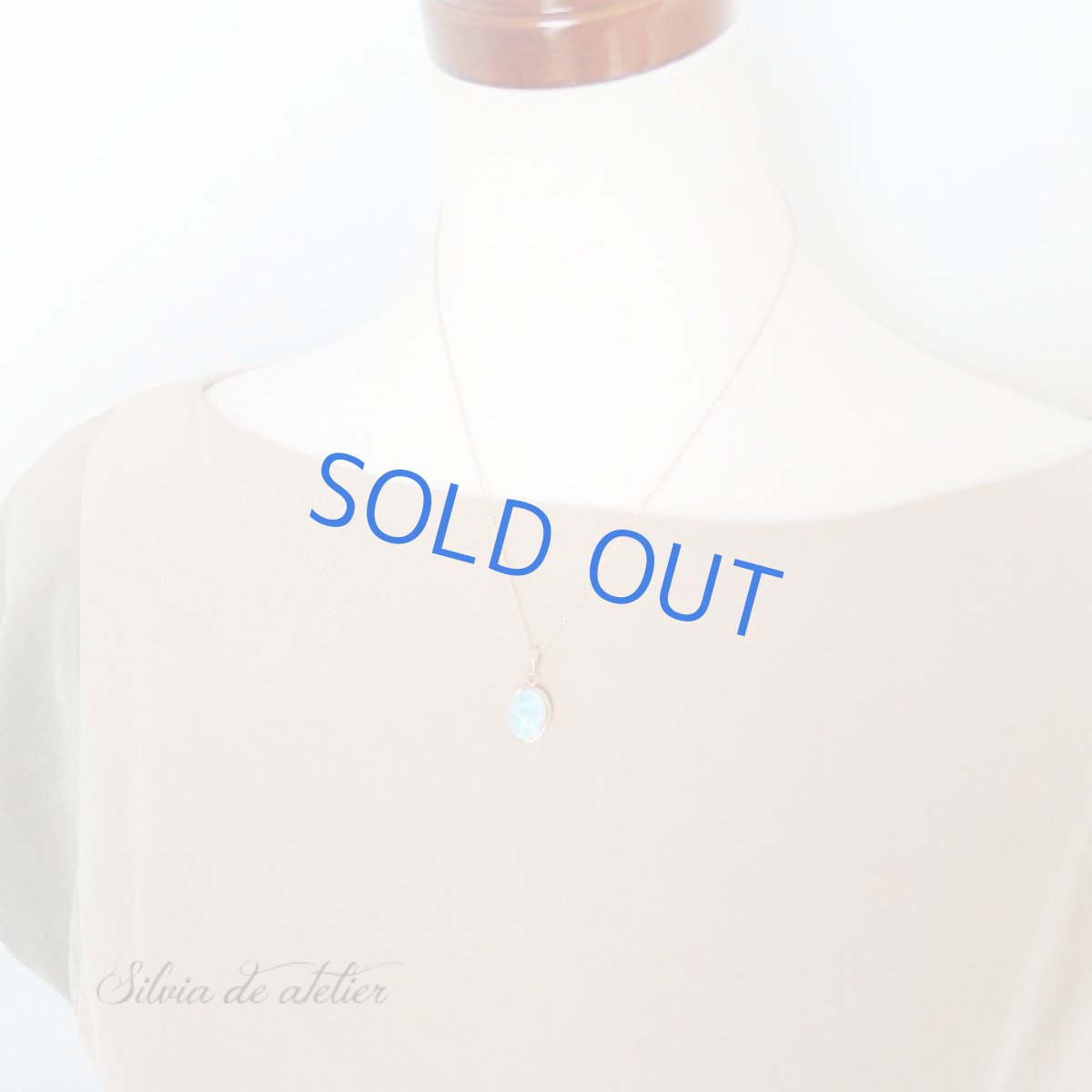 画像6: 【1点もの・A】ドミニカ共和国産　AAA　ラリマー　ペンダント　14kgfチェーンネックレス (6)