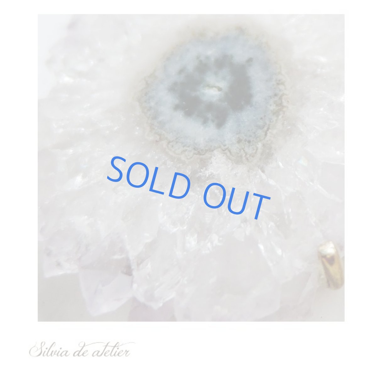 画像5: ＜1点もの・ゴールドB＞アメジスト　原石　フラワー　スライスジオード　ネックレス約70cm (5)