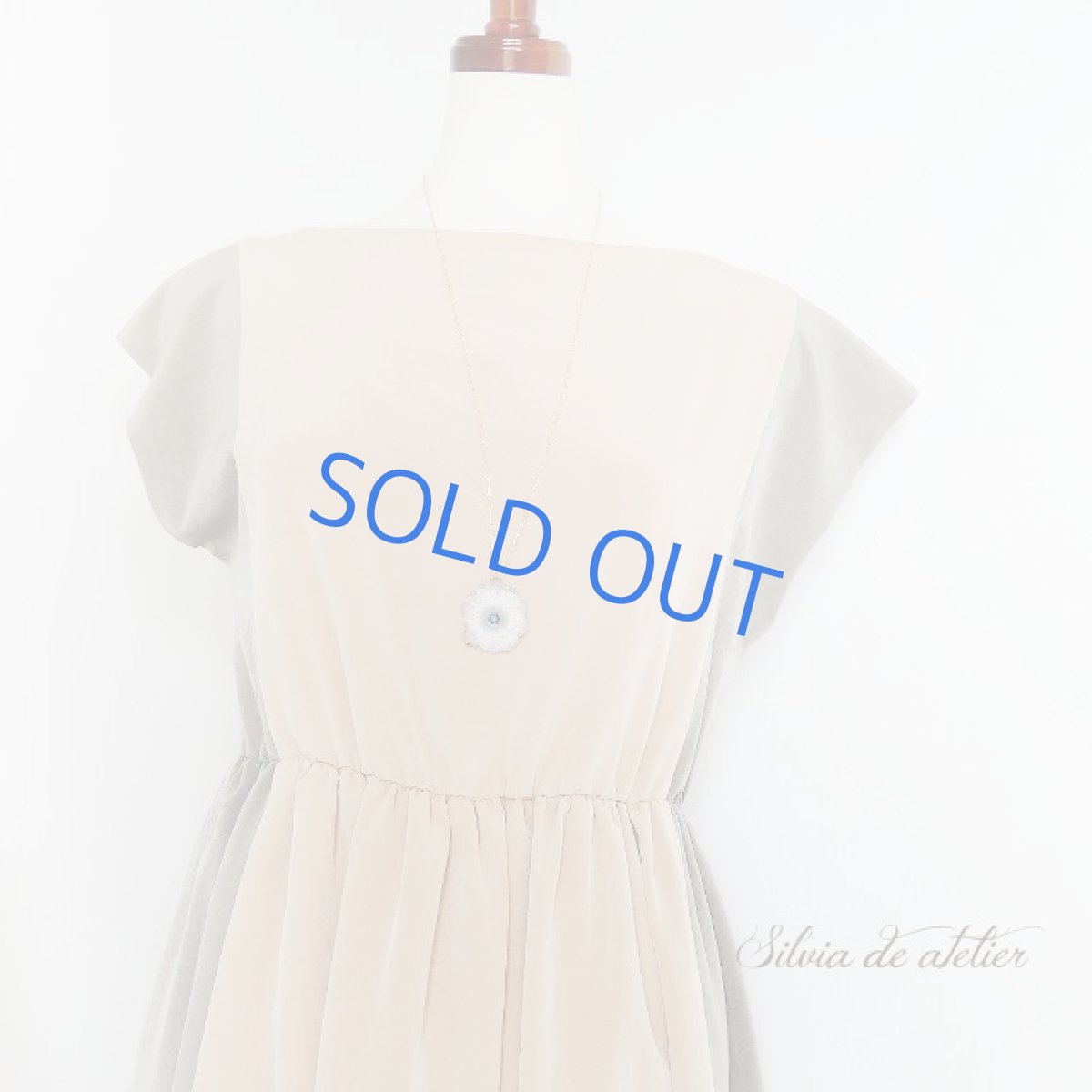 画像6: ＜1点もの・ゴールドB＞アメジスト　原石　フラワー　スライスジオード　ネックレス約70cm (6)