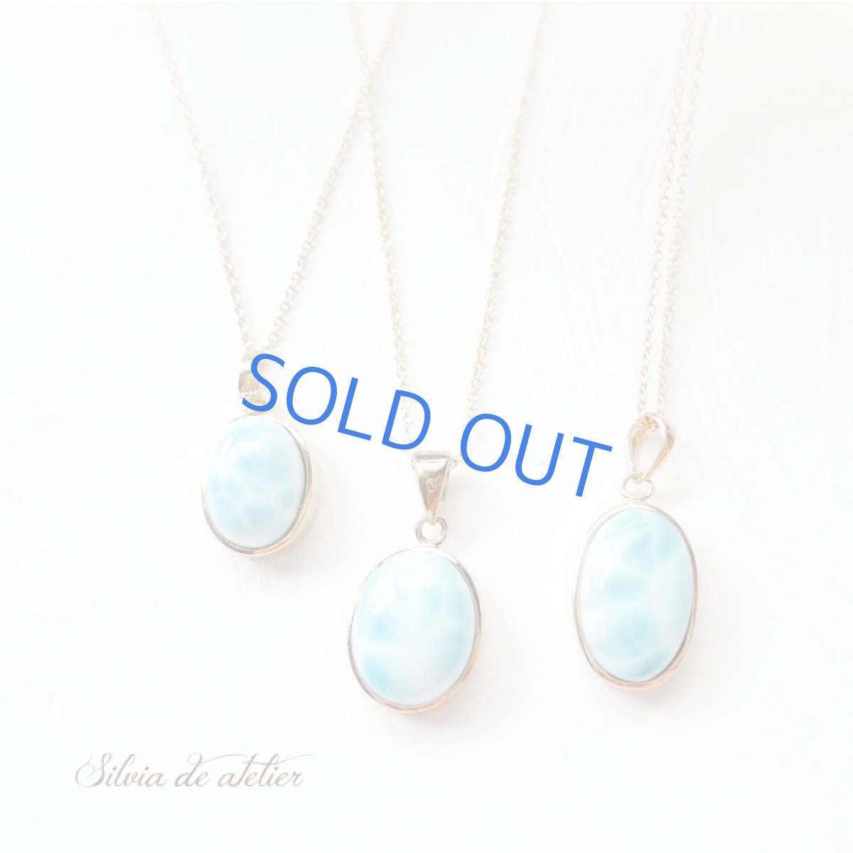 画像9: 【1点もの・A】ドミニカ共和国産　AAA　ラリマー　ペンダント　14kgfチェーンネックレス (9)