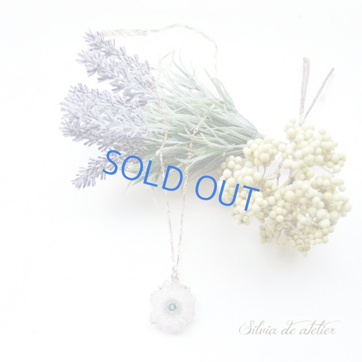 画像3: ＜1点もの・ゴールドB＞アメジスト　原石　フラワー　スライスジオード　ネックレス約70cm (3)