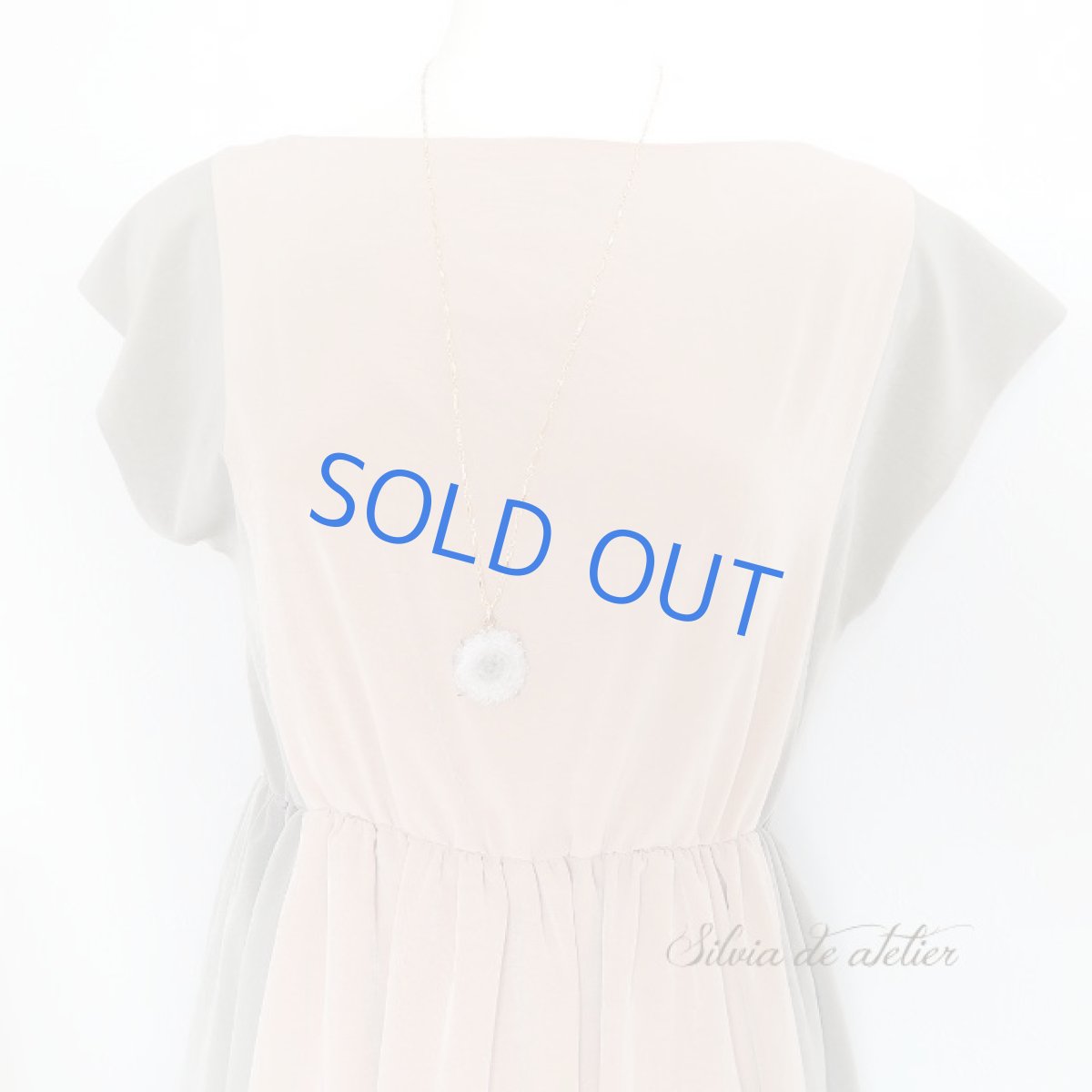 画像8: <1点もの・ゴールドA>アメジスト 原石 フラワー スライスジオード ネックレス約70cm (8)