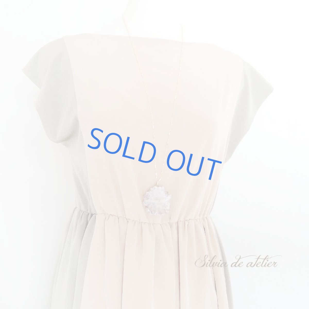 画像8: ＜1点もの・ゴールドC特大＞アメジスト　原石　フラワー　スライスジオード　ネックレス約80cm (8)