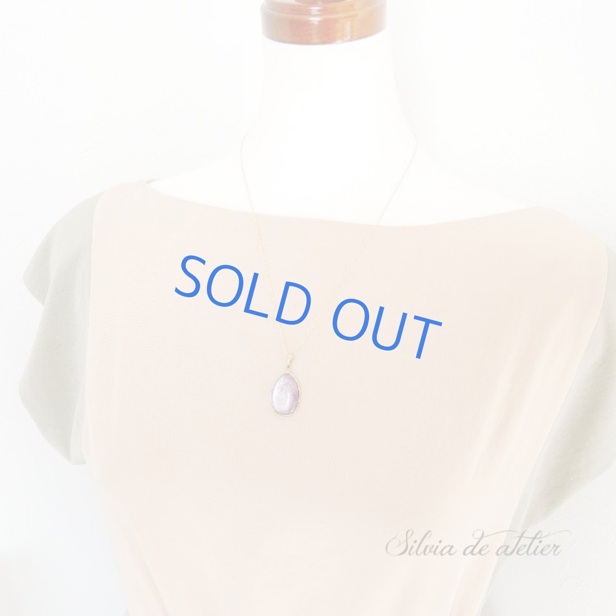 画像9: <1点もの・A> 24K仕上げ フレーム レピドライト ペンダント 14kgf約50cmチェーン (9)