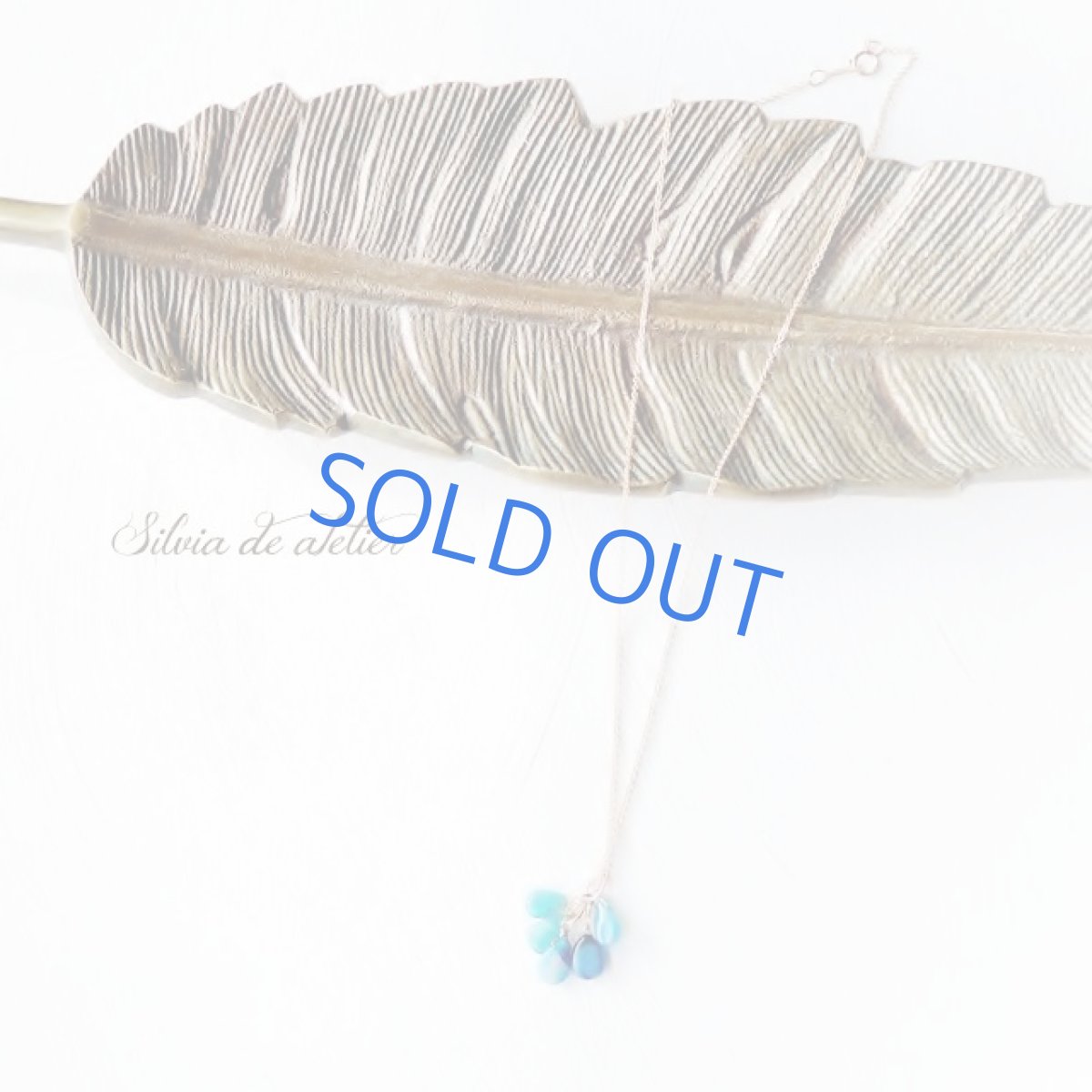 画像5: ＜訳あり残り1＞ブルーエチオピアンオパール　フリンジチャーム　約40cm14kgfネックレス (5)