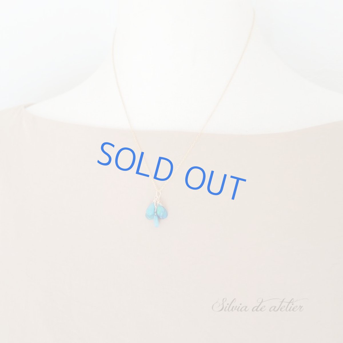 画像6: ＜訳あり残り1＞ブルーエチオピアンオパール　フリンジチャーム　約40cm14kgfネックレス (6)