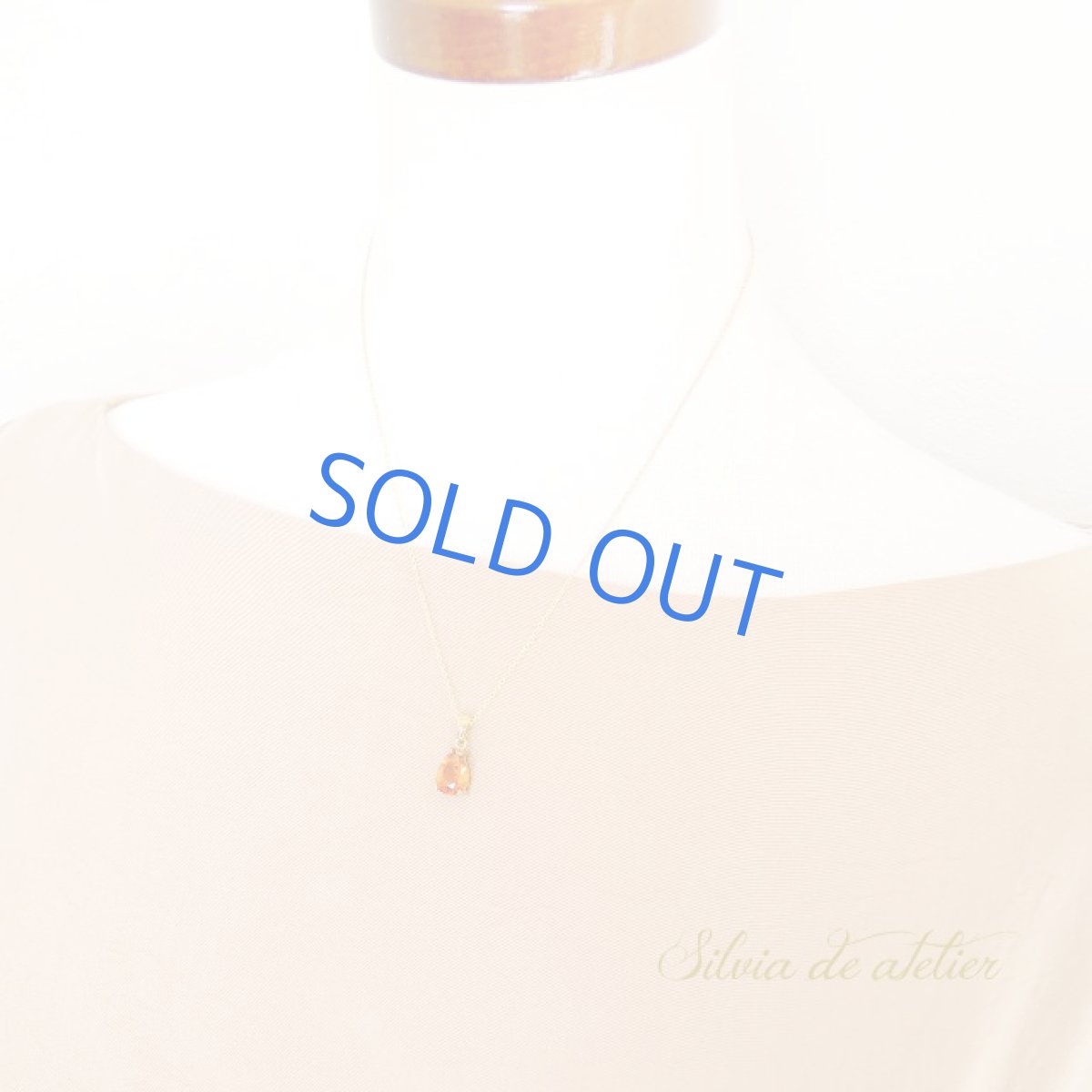 画像7: ＜1点もの＞宝飾用ルース　ブランデーシトリン　ドロップジェム　14kgfネックレス (7)