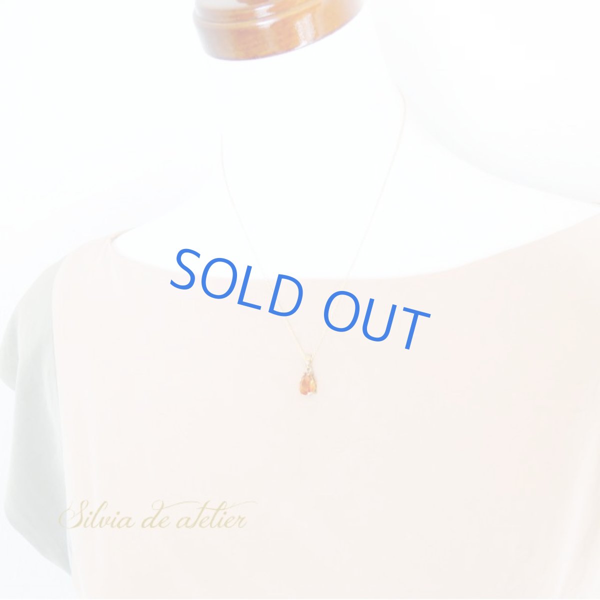 画像8: ＜1点もの＞宝飾用ルース　ブランデーシトリン　ドロップジェム　14kgfネックレス (8)