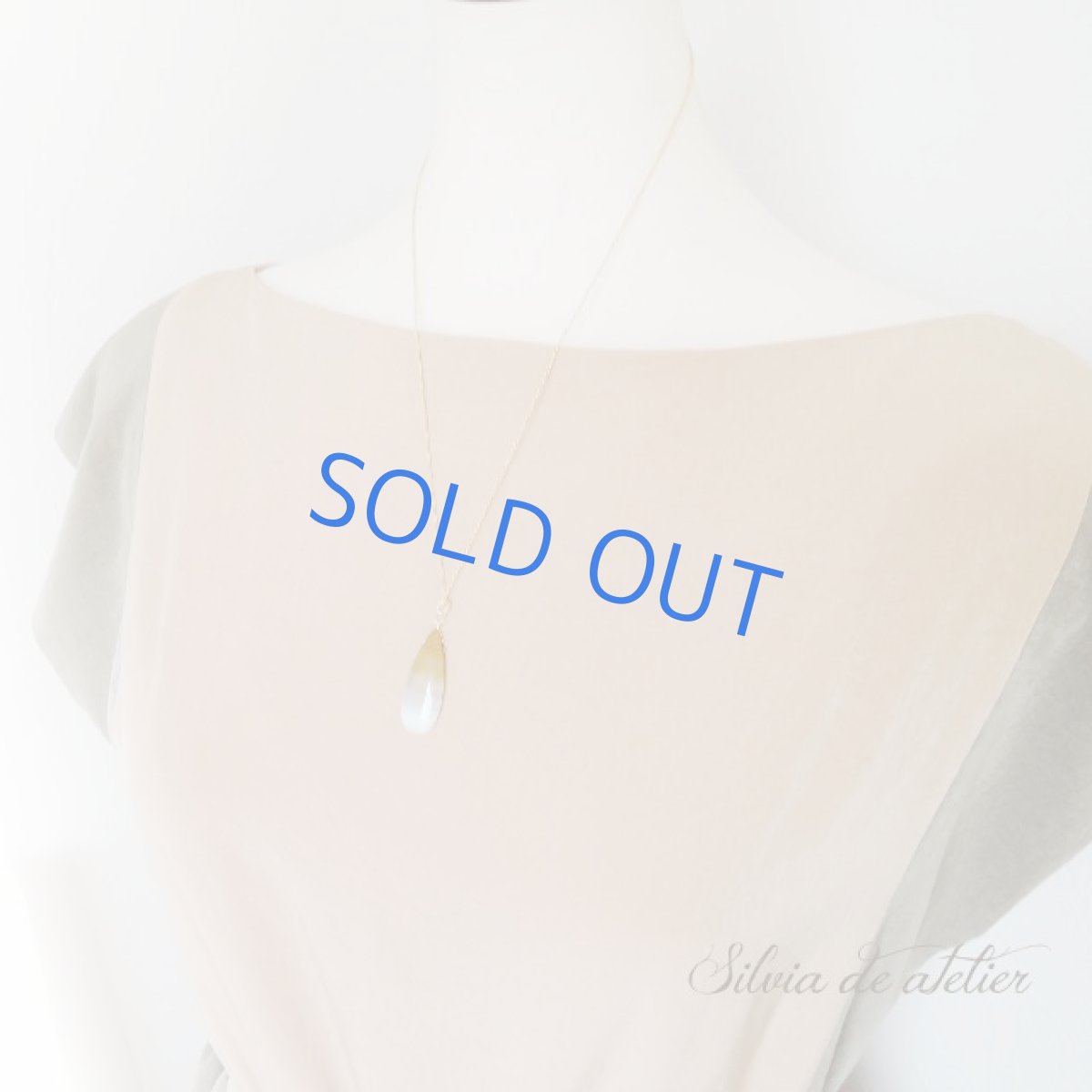 画像7: 残り1 大粒 バイカラーカルセドニー ペアシェイプ 約50cm 14kgfネックレス (7)